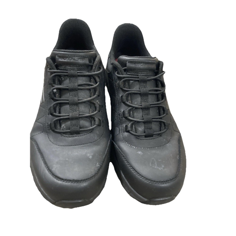 Skechers Work Relaxed Fit Slip Resistant Mens 10.5 Black Work Shoes Wide